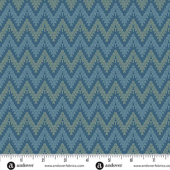 Beach House Current Blue by Edyta Sitar of Laundry Basket Quilts for Andover Fabrics