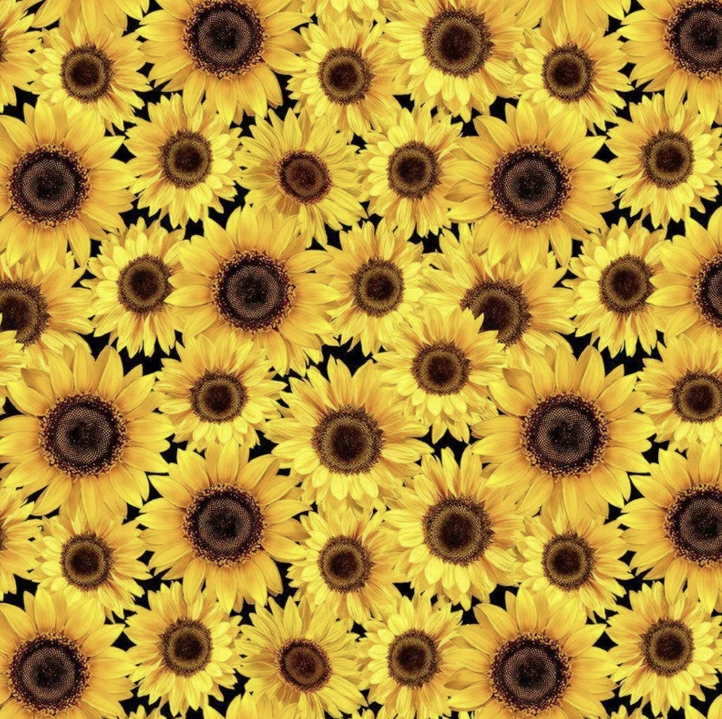 Fall is in the Air Metallic Sunflowers from Timeless Treasures