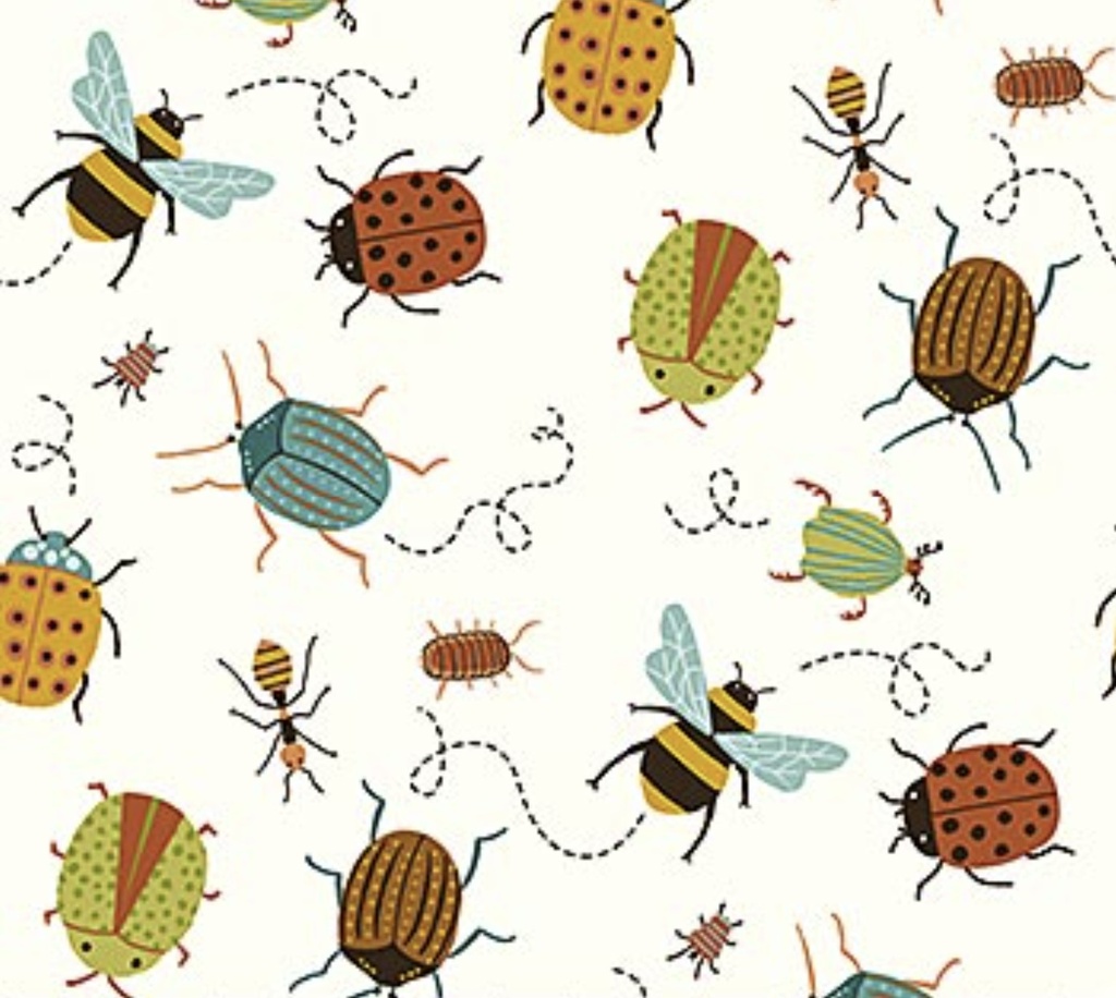 Backyard Bug Collector Small Tossed Bugs Cream from Northcott