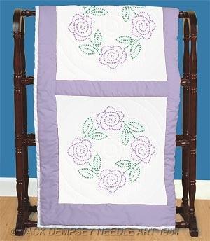 18" White Quilt Blocks: Xx Four Roses