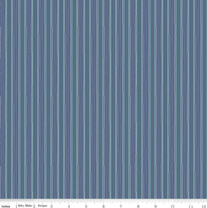 Autumn Stripe Denim from Riley Blake