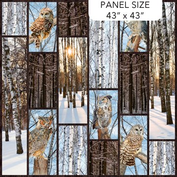 Solitude Owl Panel from Northcott