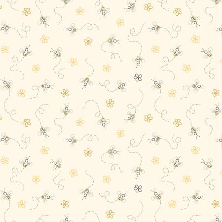 Birds and Bees Daisies Bees from Marcus Fabrics