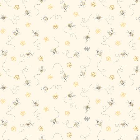 Birds and Bees Daisies Bees from Marcus Fabrics