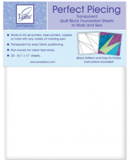 Perfect Piecing Foundation Sheets from June Tailor