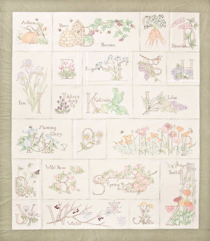 A Gardener's Alphabet Quilt Block of the Month- Complete Set
