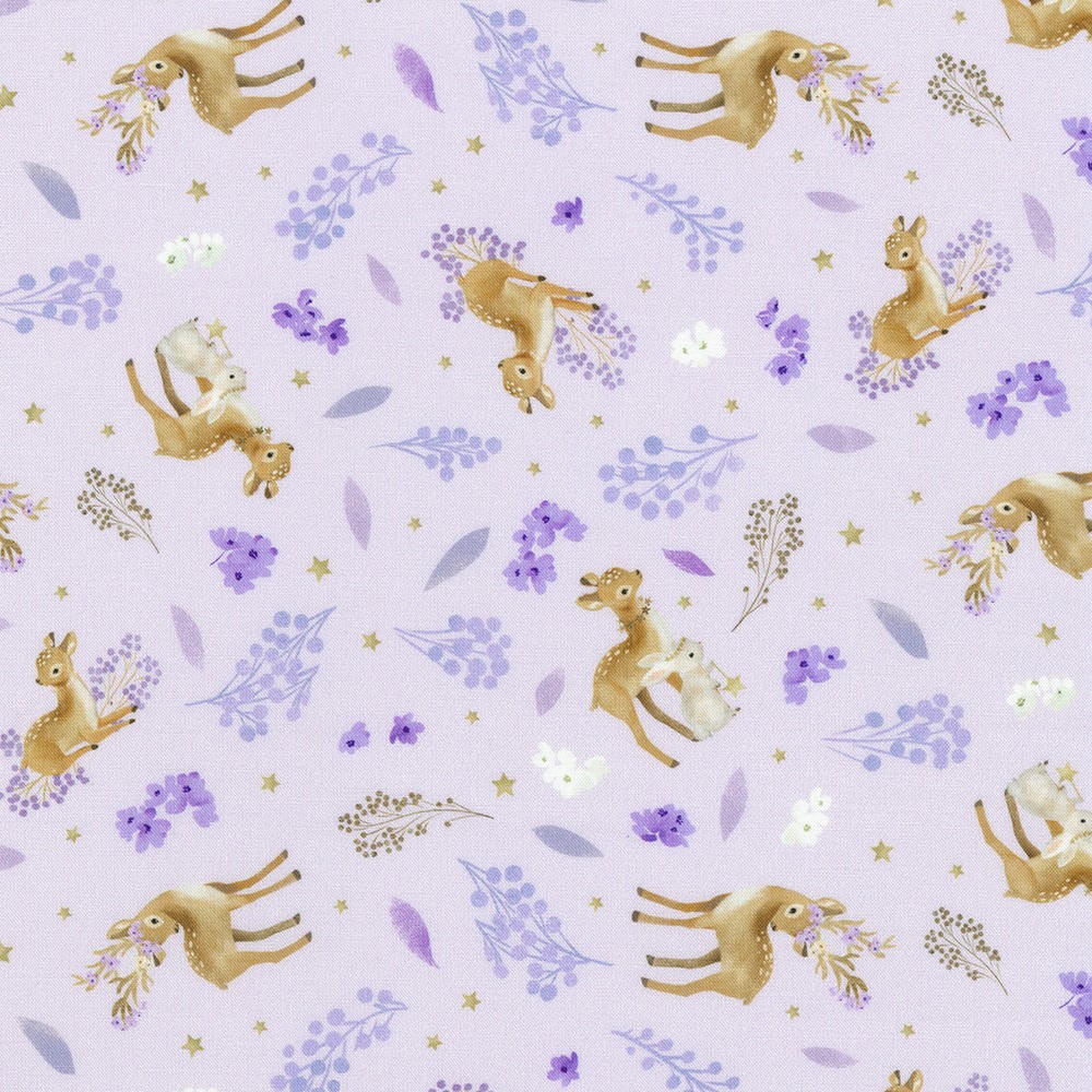 Deer Wilds Tossed Deer Lavender