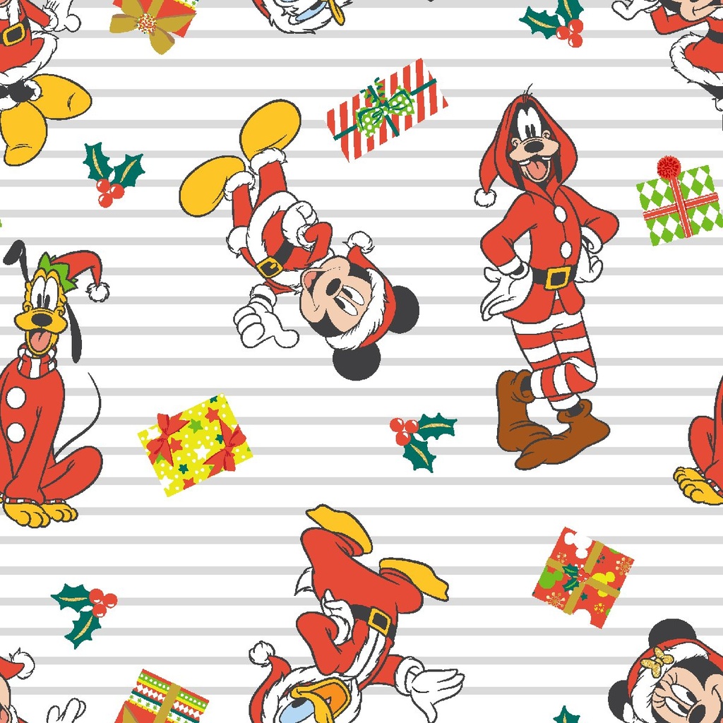 Disney Holiday Mickey & Friends Christmas Stripe from Springs Creative