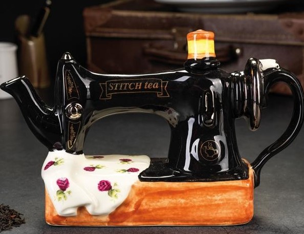 Handmade Sewing Machine Teapot from England