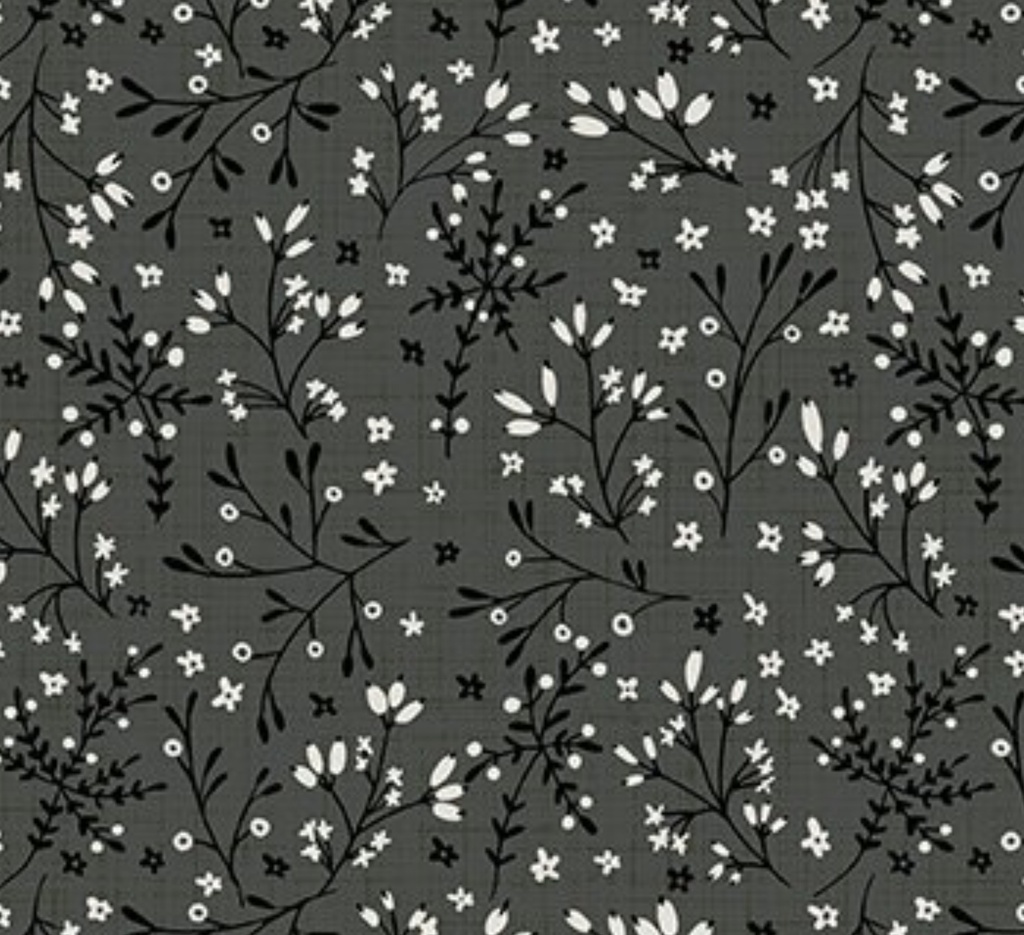 Grassland Ditsy Floral Gray from Northcott