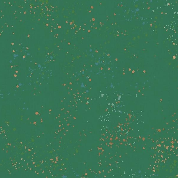 Speckled Metallic Emerald Green by Rashida Coleman Hale for Ruby Star Society