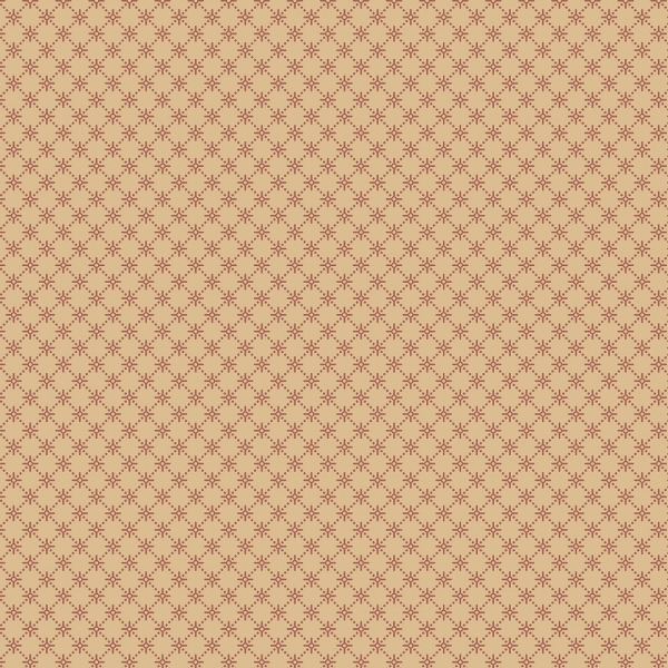 Strawberry Emery Berry Grid Tan by Pam Buda for Marcus Fabrics