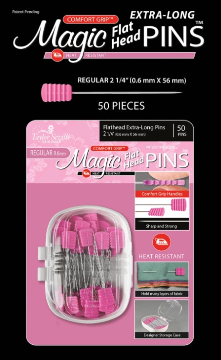 Magic Pins Flathead Extra Long Regular 0.6mm 50pc