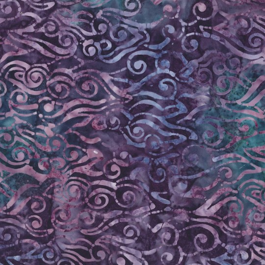 Violet Crush Swirly Waves Dark Purple from Wilmington Prints