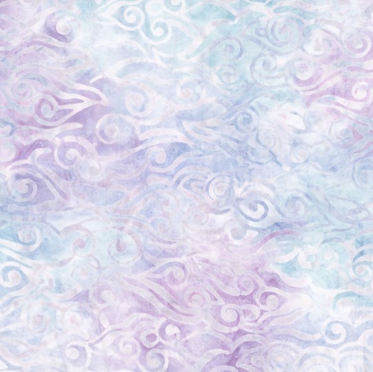 Violet Crush Swirly Waves Cream and Pink from Wilmington Prints