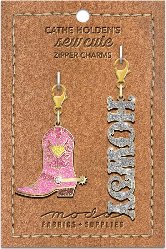 Howdy Cowboy Zipper Charm