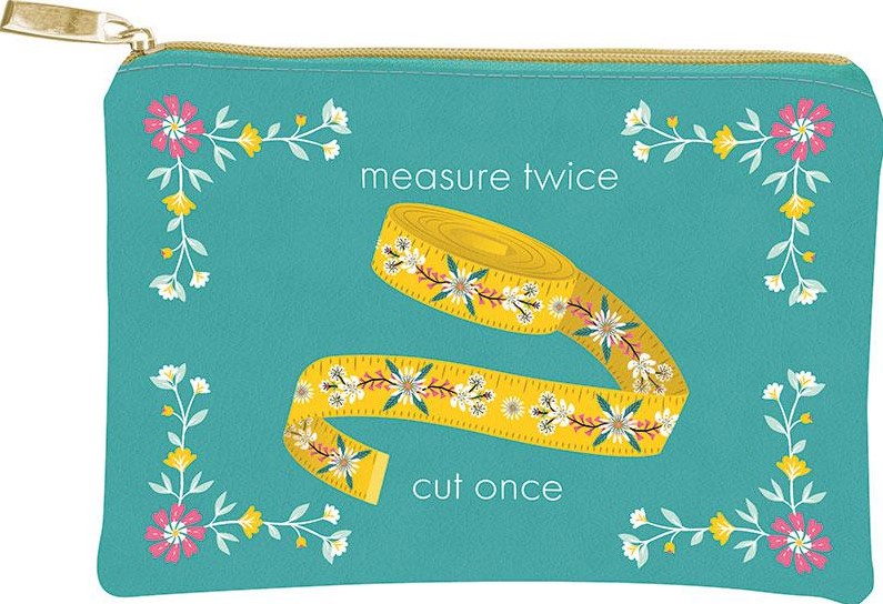 Measuring Tape Floral Glam Bag