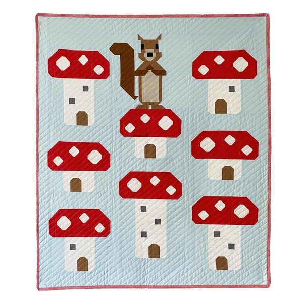 Mushroom King Quilt Kit