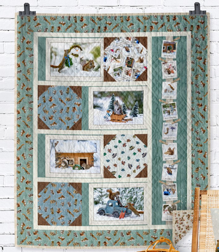 The Secret Life of Squirrels Quilt Kit