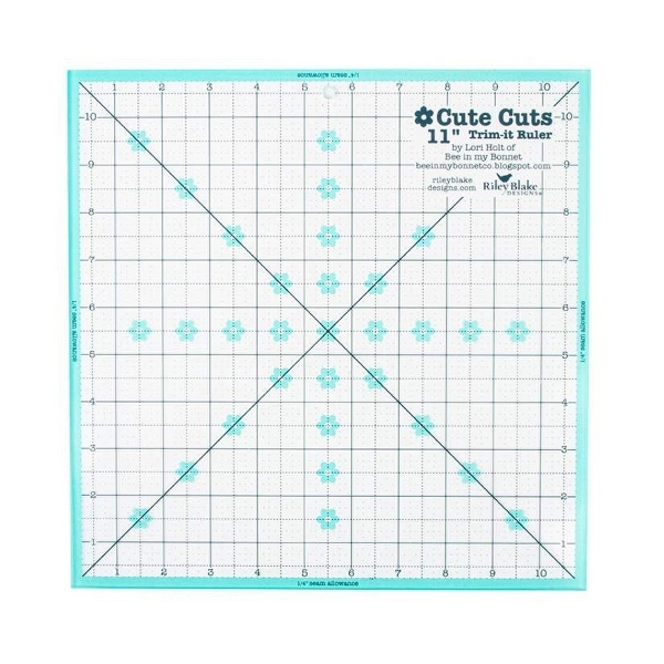 Cute Cuts Trim-it Ruler 11" x 11" from Lori Holt