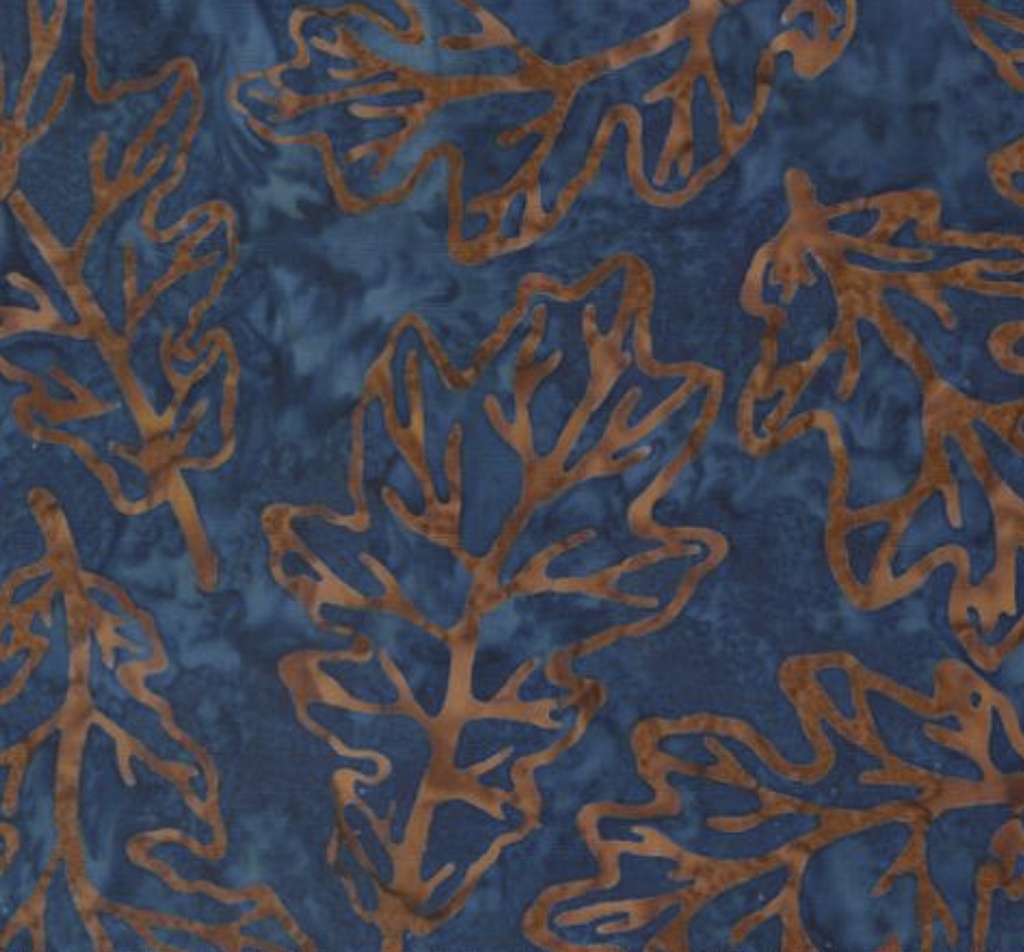 Blue Ridge Batiks Leaf Dusk