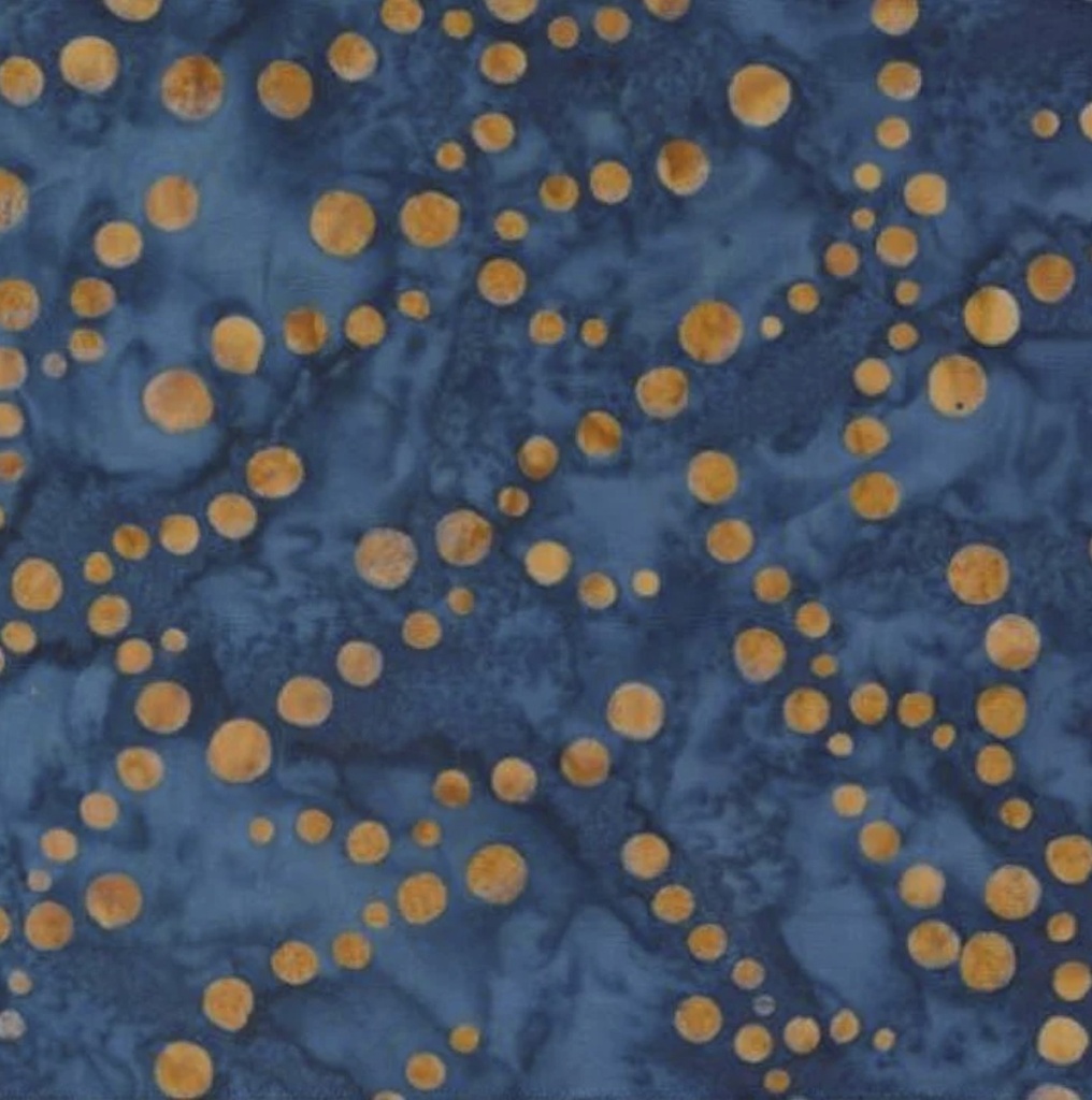 Blue Ridge Batiks Large Dots Navy from Moda Fabrics