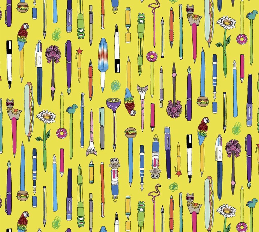 Pen Pals Collection Limon by Heather Givens for Windham Fabrics