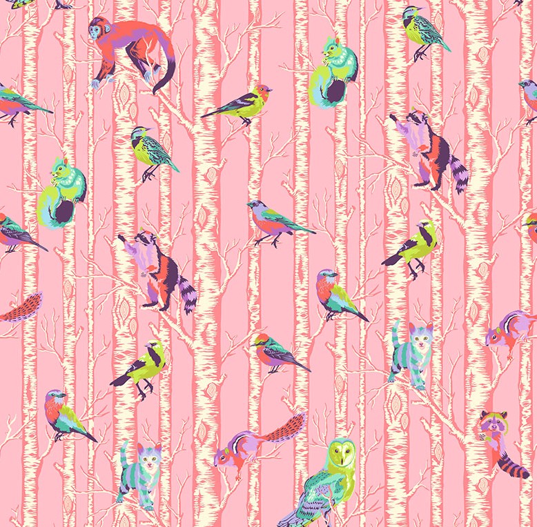 Full Moon Forest II Family Tree Honey by Tula Pink for Free Spirit Fabrics