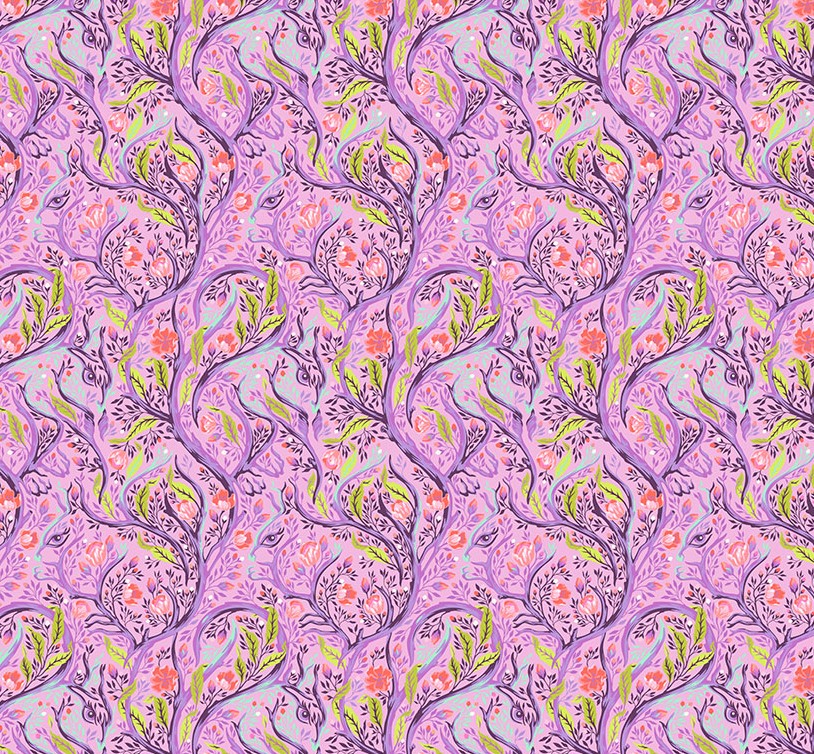 Full Moon Forest II Branch Manager Blossom by Tula Pink for Free Spirit Fabrics