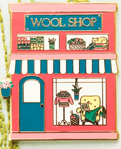 Wool Shop Magnetic Needle Minder from Flamingo Toes