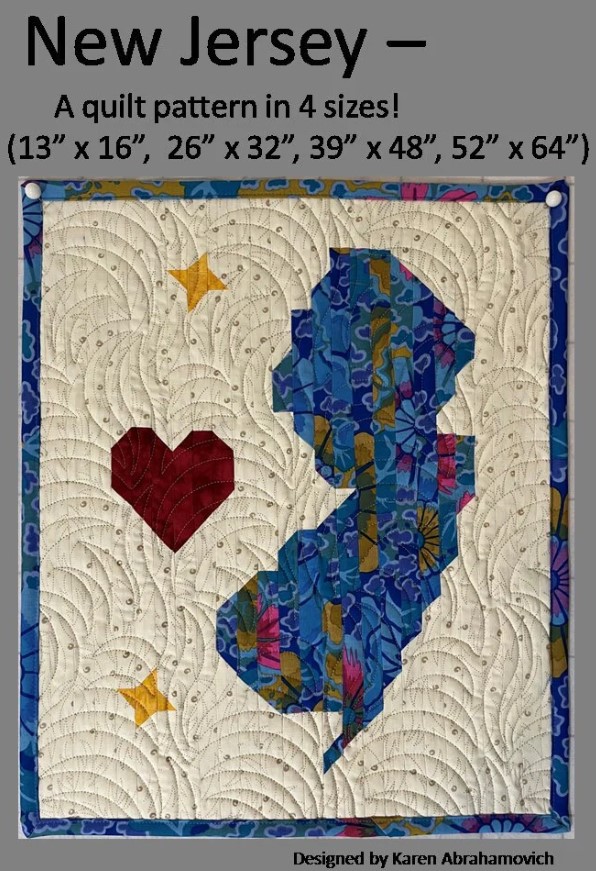 New Jersey Quilt Pattern by Karen Abrahamovich