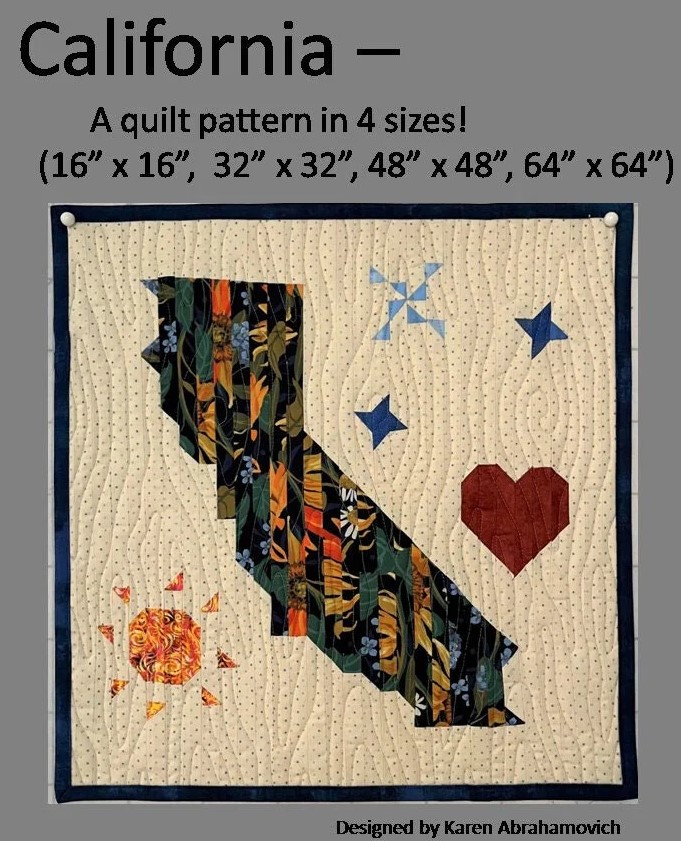 California Quilt Pattern by Karen Abrahamovich