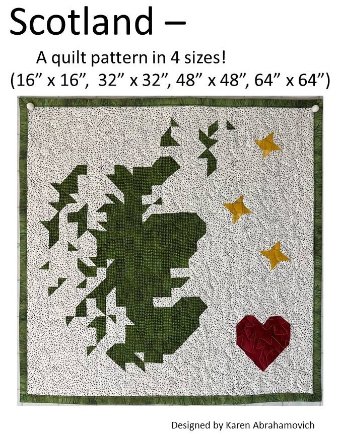 Scotland Quilt Pattern by Karen Abrahamovich