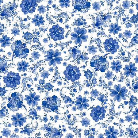 Porcelaina Folk Floral Blue from P&B