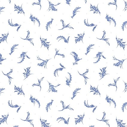 Porcelaina Sprigs White by Geetanjali Behera for P&B Textiles