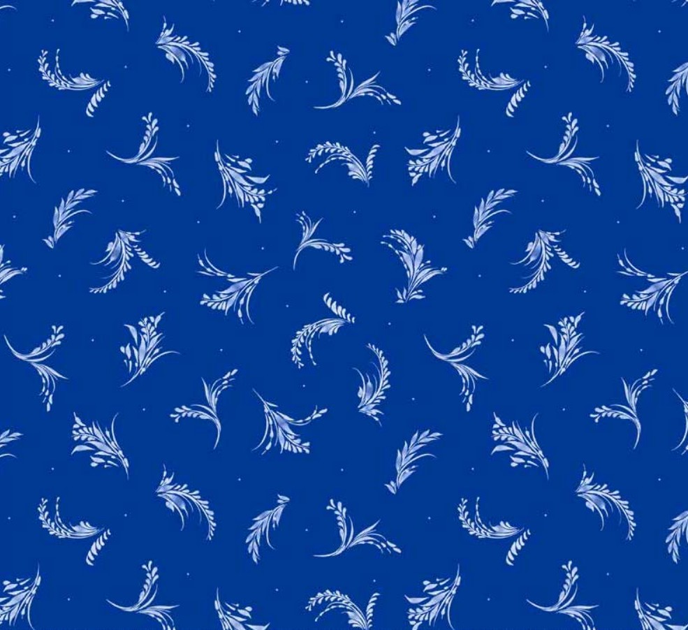 Porcelaina Sprigs Blue by Geetanjali Behera for P&B Textiles
