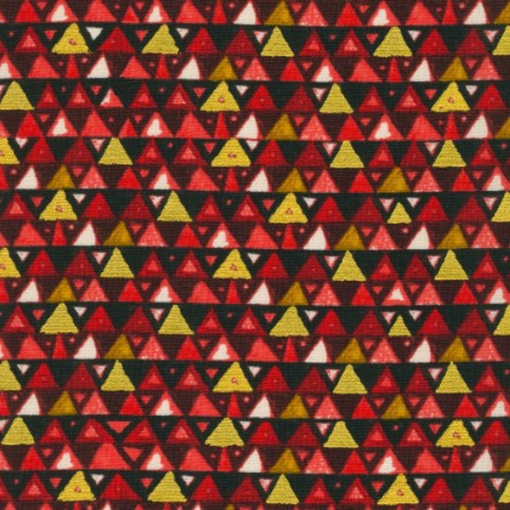 Gustav Klimt Red Triangle w/Metallic from Robert Kaufman