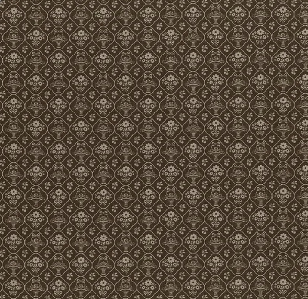 Calico Wallpaper Raisin by Lori Holt for Riley Blake Designs