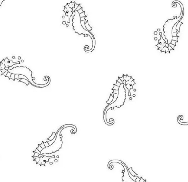 Ramblings Fun Seahorse from P&B Fabric