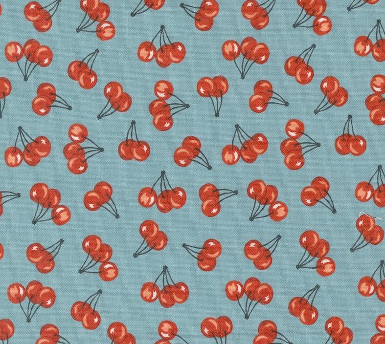 FarmStead Farm Fresh Cherries Mountain Stream by Stacy Iest Hsu for Moda Fabrics