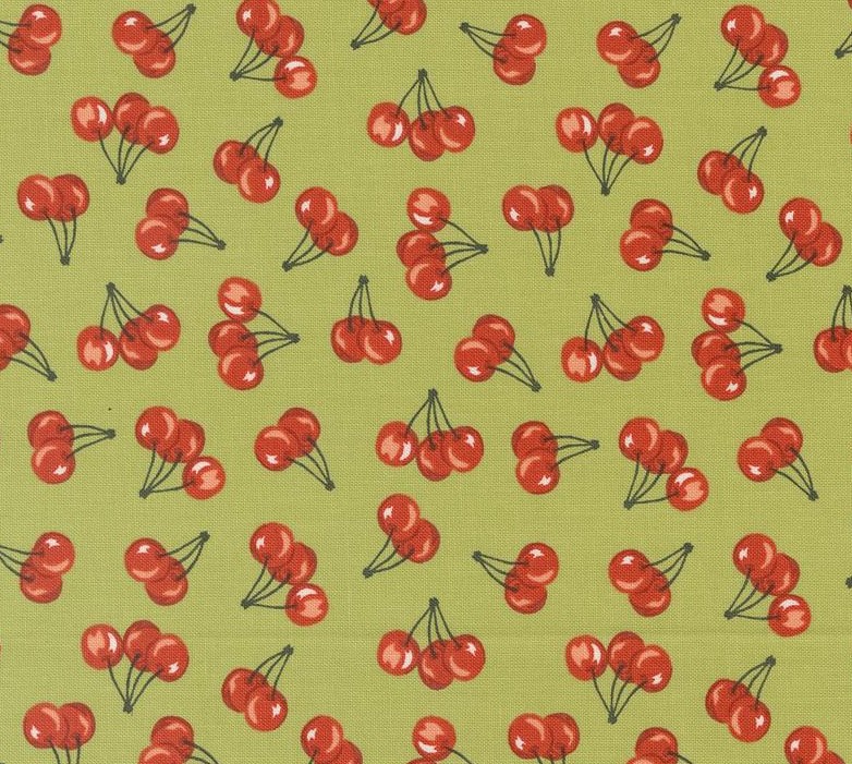 Farmstead Farm Fresh Cherries Clover by Stacy Iest Hsu for Moda Fabrics