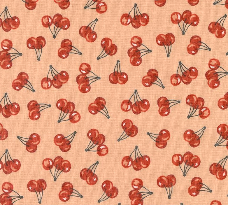 Farmstead Farm Fresh Cherries Coral by Stacy Iest Hsu for Moda Fabrics