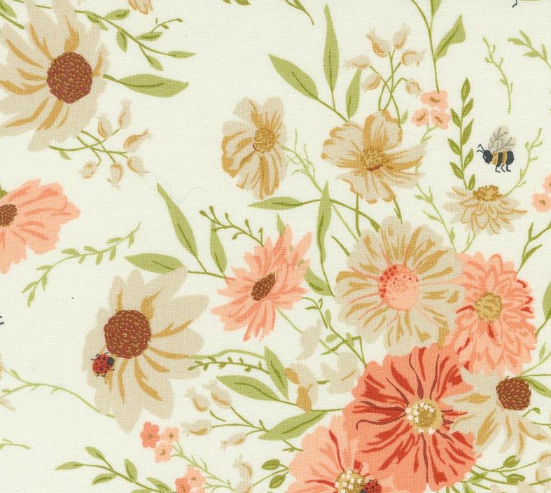 Farmstead Farm Fresh Flowers Porcelain by Stacy Iest Hsu for Moda Fabrics