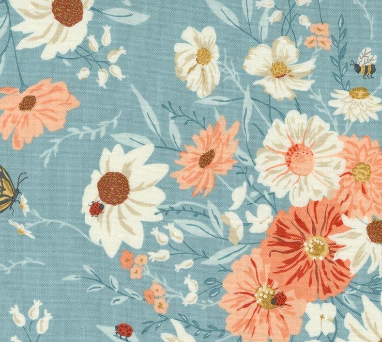 Farmstead Farm Fresh Flowers Mountain Stream by Stacy Iest Hsu for Moda Fabrics