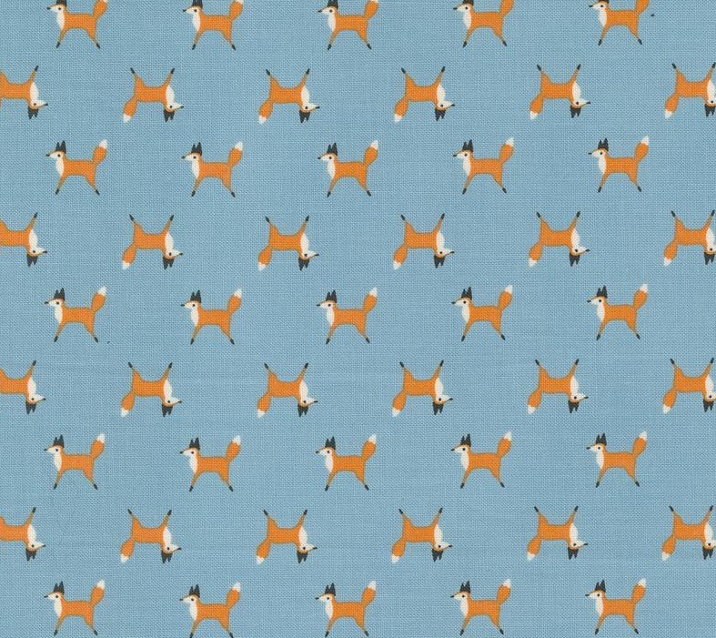 Woodland Wonder Fox Trot Sky by Gingiber for Moda Fabrics