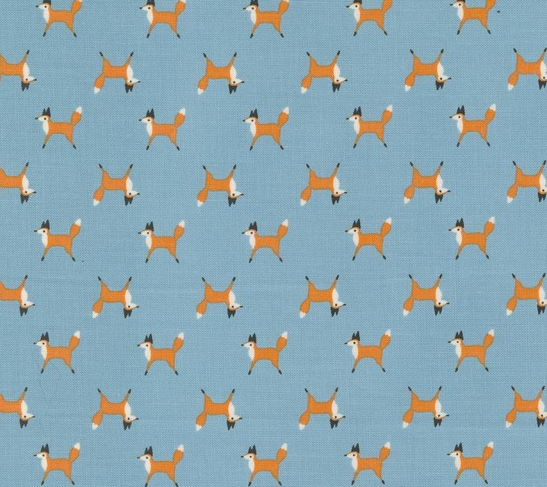 Woodland Wonder Fox Trot Sky by Gingiber for Moda Fabrics