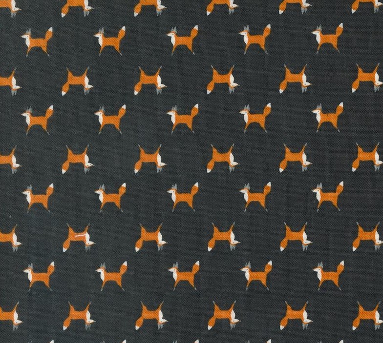 Woodland Wonder Fox Trot Midnight by Gingiber for Moda Fabrics