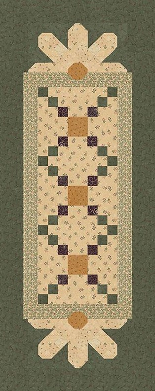 Daisy Duo Table Runner Pattern by Kansas Troubles Quilters