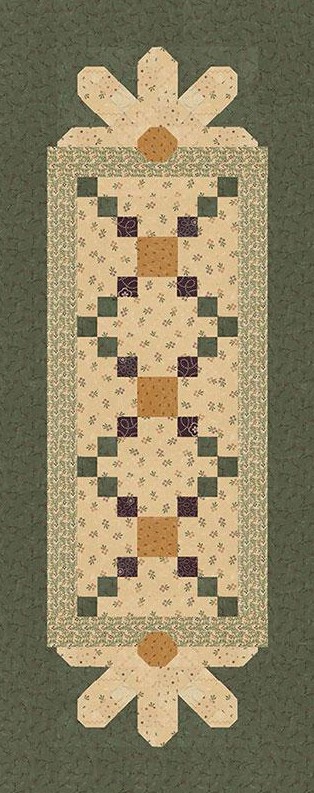 Daisy Duo Table Runner Pattern by Kansas Troubles Quilters