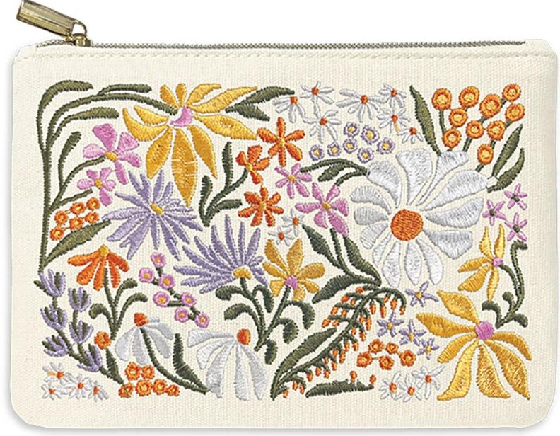 Wildflower Embroidered Pouch from Lady Jayne